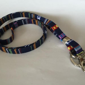 Lanyard etnico, porta badge, portachiavi boho, boho, lanyard per chiavi, lanyard in tessuto, vegano, lanyard boho, accessori unisex, lanyard azteco