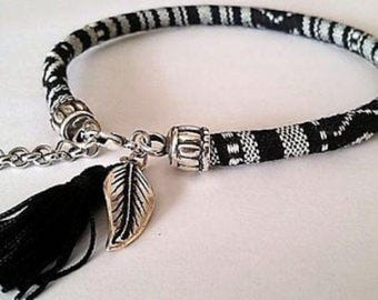 Friendship Anklet, Boho Ethnic Ankle Bracelet with Tassel