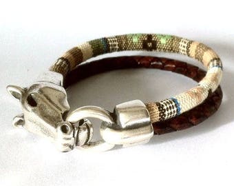 horse bracelet, mens rope bracelet, equestrian bracelet, women bracelet, gift for horse lovers, ,Valentine’s Day, Valentine's Day