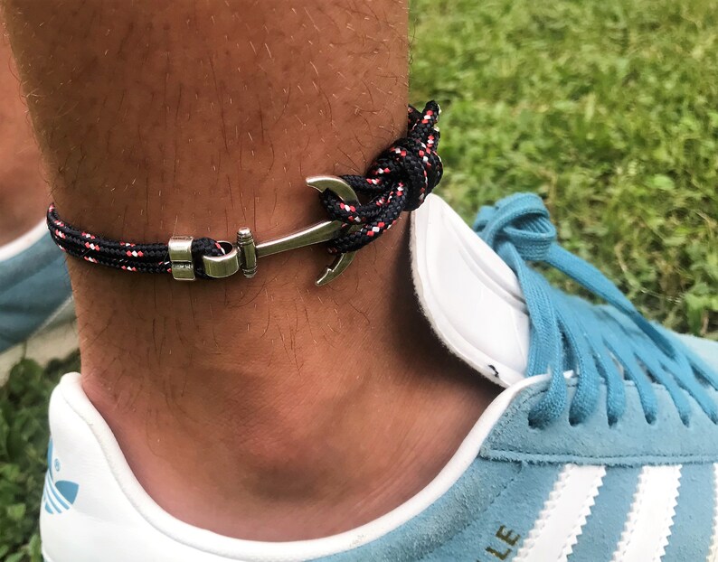 Mens Anklet Anklet for Men Beach Jewelry Anchor Anklet Etsy