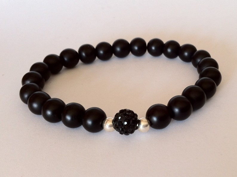 unisex bracelet mens bracelet adjustable bracelet black lava stone beaded bracelet bracelet for men mens jewelry gift for dad