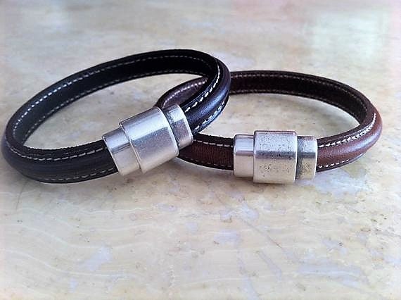 Mens leather bracelets wholesale deals
