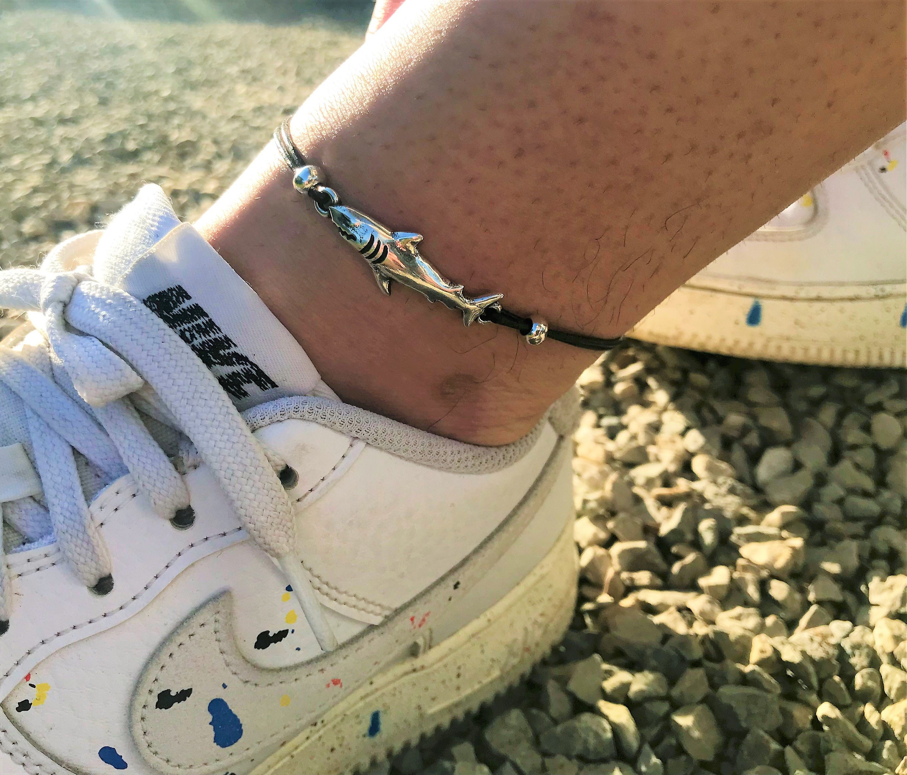 Shark Anklet Bracelet Anklet for Men Boho Surfer Anklet Anklet