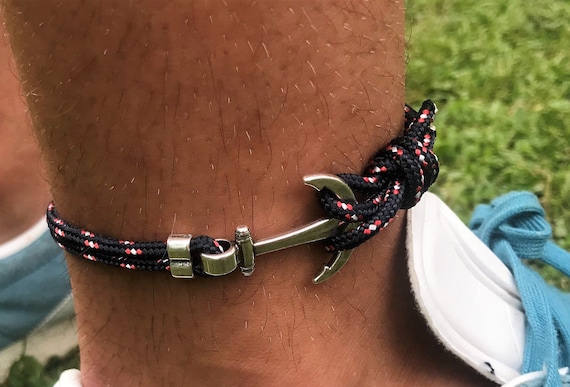 Leather Mens Anklet Bracelet Leather Braided Ankle Bracelets 2025