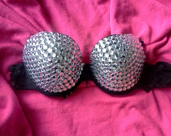 Small Crystals Bling Bra