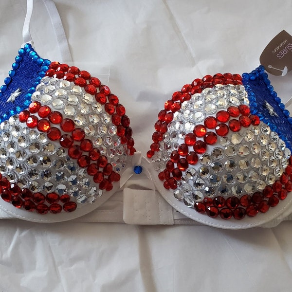 Puerto Rican National Flag Bra