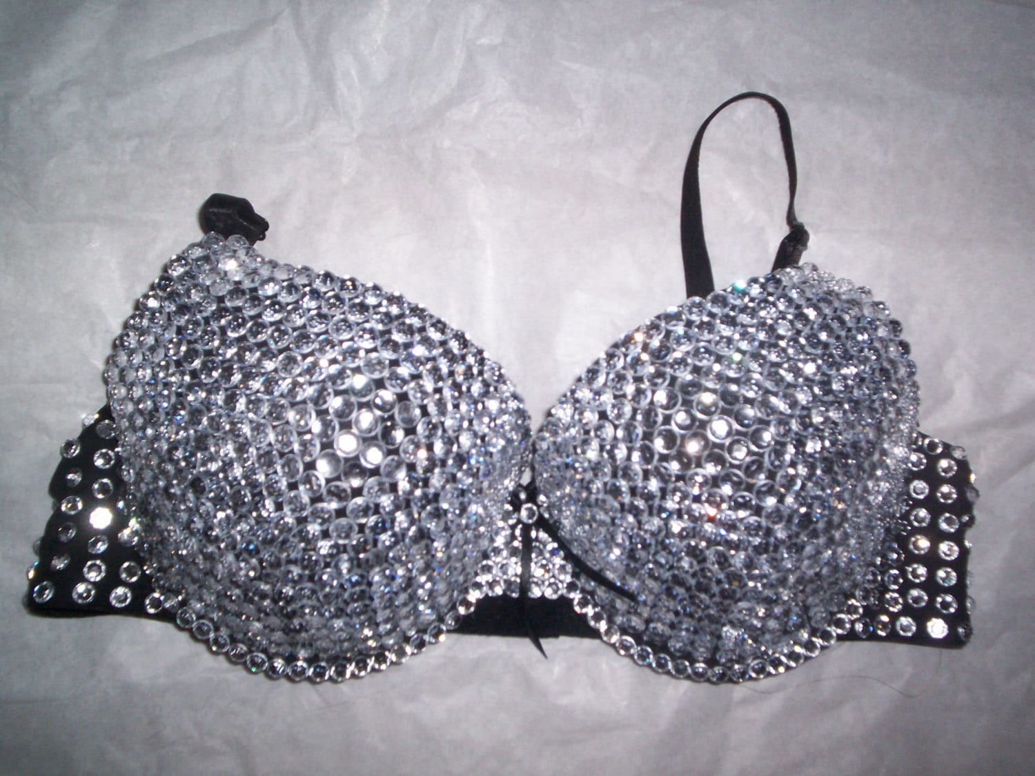 Fully Jeweled Bra with Small Jewels Etsy
