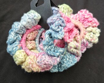 Pastel Candy - Crochet Hair Ties (3 Pack)