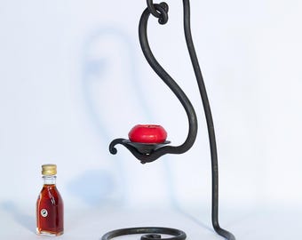 Porte-bonbons en fer forgé, fabriqué à la main par un forgeron