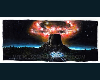 CLOSE ENCOUNTERS OF THE THIRD KIND POSTER A4 A3 A2 A1 CINEMA MOVIE RE-RELEASE 2