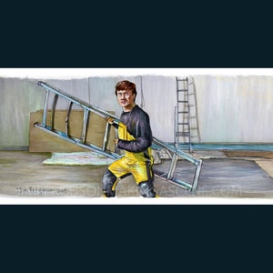 Jackie Chan&#39;s First Strike - Ladder Fight Poster Print By Jim Ferguson