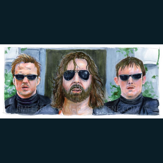 Boondock Saints - There was a Fire Fight 5"x11" Poster Print By Jim Ferguson