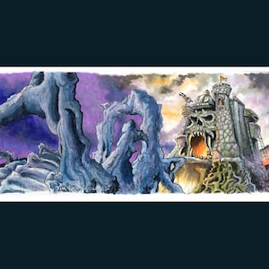 Heman - Castle Greyskull Poster Print By Jim Ferguson