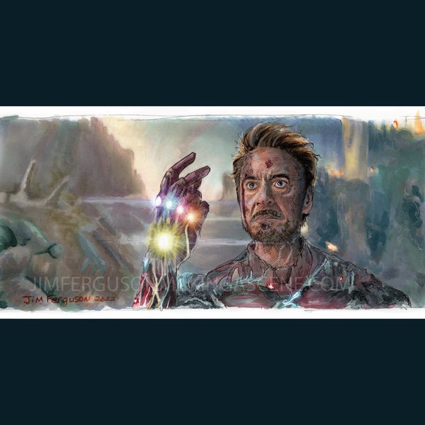The Avengers - I Am Iron Man Print By Jim Ferguson