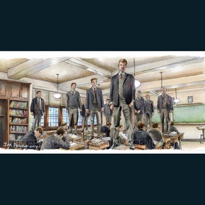 Dead Poets Society - Oh Captain My Captain Poster Print By Jim Ferguson