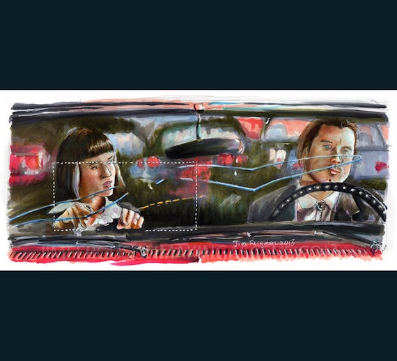 Pulp Fiction - Don't Be a Square Print By Jim Ferguson