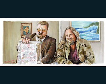 May include: A hand-drawn illustration of two men, one wearing a suit and glasses, holding a document with red markings, and the other wearing a brown sweater and a beard, sitting in a room with a painting of a seascape on the wall. The text "MAKE IT HAPPEN." is visible in the bottom right corner of the image.