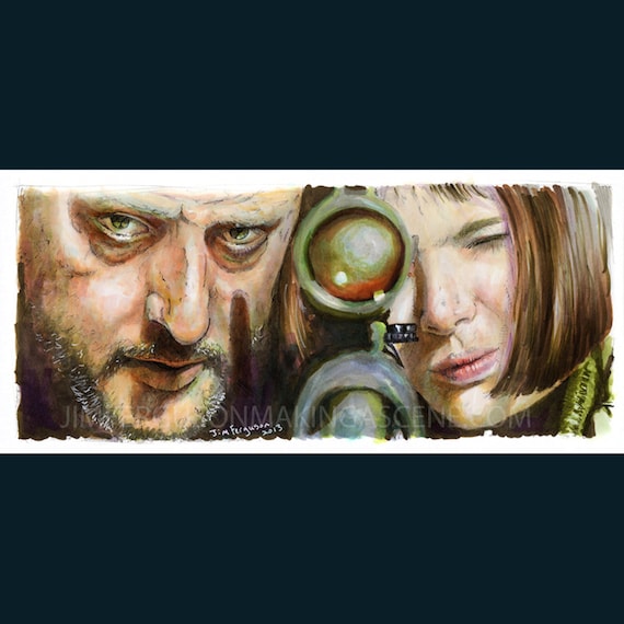 The Professional - Leon and Mathilda Poster Print By Jim Ferguson