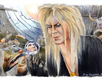 Labyrinth - The Goblin King Poster Print By Jim Ferguson