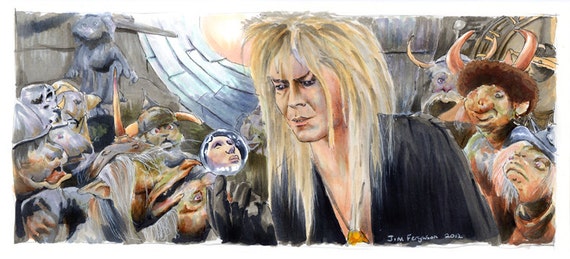 Labyrinth - The Goblin King Poster Print By Jim Ferguson