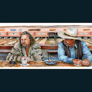 The Big Lebowski - Sometimes You Eat the Bar 5&quot;x11&quot; Poster Print By Jim Ferguson