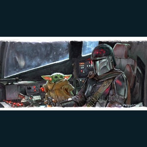 Star Wars - The Mandolorian Poster Print By Jim Ferguson
