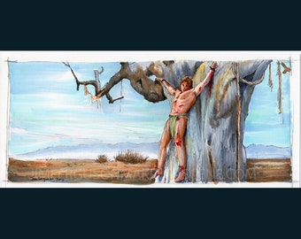 Conan the Barbarian - Tree of Woe 5"x11" Poster Print By Jim Ferguson