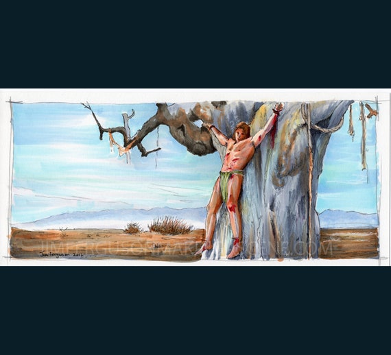 Conan the Barbarian - Tree of Woe 5"x11" Poster Print By Jim Ferguson