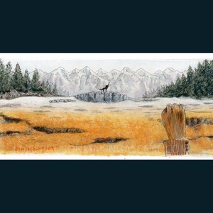 Fantastic Mr Fox - Canis Lupus, Vulpes Vulpes Wes Anderson print By Jim Ferguson