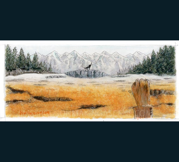 Fantastic Mr Fox - Canis Lupus, Vulpes Vulpes Wes Anderson print By Jim Ferguson
