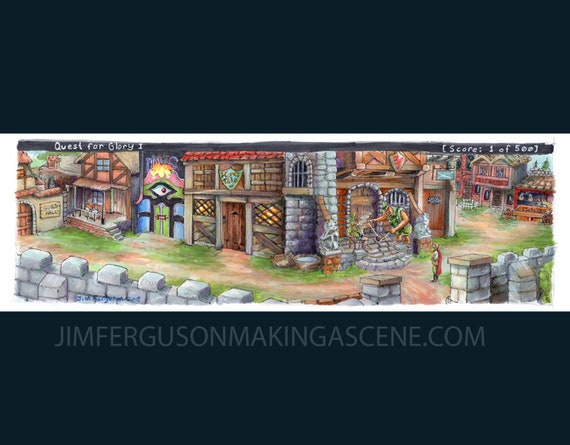 Quest for Glory - Village of Spielburg By Jim Ferguson