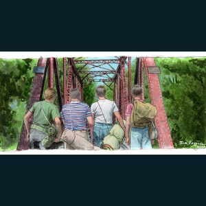 Stand By Me - I never had any friends later on like the ones I had when I was twelve Print By Jim Ferguson