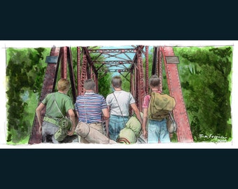 Stand By Me - Nunca mais tive amigos como os que tive aos doze anos. Impressão de Jim Ferguson.