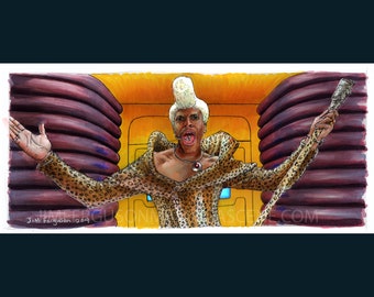 Quinto elemento - Ruby Rhod Póster impreso por Jim Ferguson