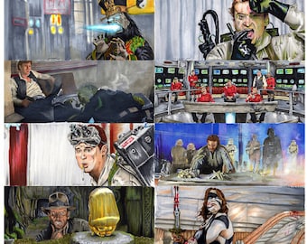 Descontos especiais - 24 impressões de cenas de filmes de Jim Ferguson