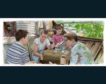 Stand By Me - You guys wanna go see a dead body  Poster Print By Jim Ferguson