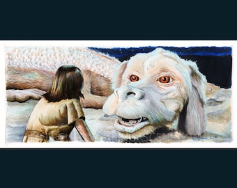 Neverending Story - Falkor Print By Jim Ferguson