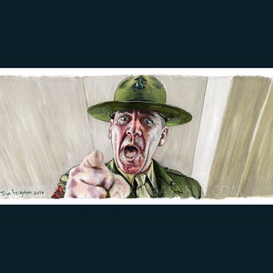 Full Metal Jacket - Gunnery Sergeant Hartman Print By Jim Ferguson