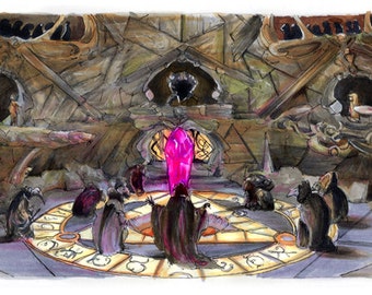 The Dark Crystal -  Skeksis 5"x11" Poster Print