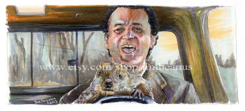 Groundhog Day - Don't Drive Angry Poster Print by Jim Ferguson - Etsy