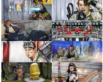 Oferta Especial - Escolha três impressões de cenas de filmes por Jim Ferguson.