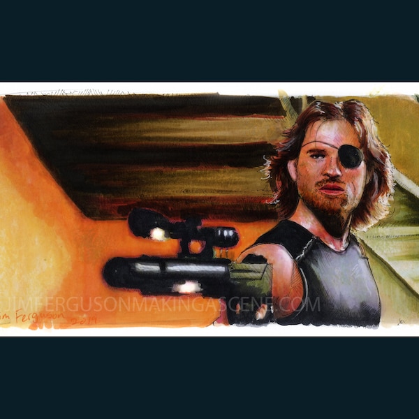 Escape from New York - Call me Snake Movie Art Poster Print By Jim Ferguson