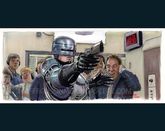 ロボコップ（ピーター・ウェラー）、絵（版画） - Etsy 日本