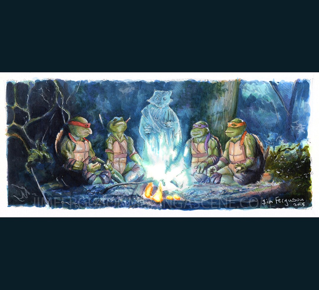 Teenage Mutant Ninja Turtles - I Love You All, My Sons Print by