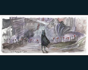 Star Wars - The Clone Wars - Impressão de Ahsoka por Jim Ferguson