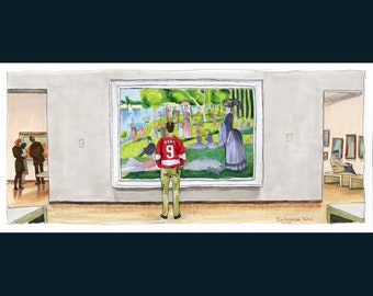 Ferris Bueller's Day Off - Sonntag Nachmittag Kunstdruck Filmplakat von Jim Ferguson