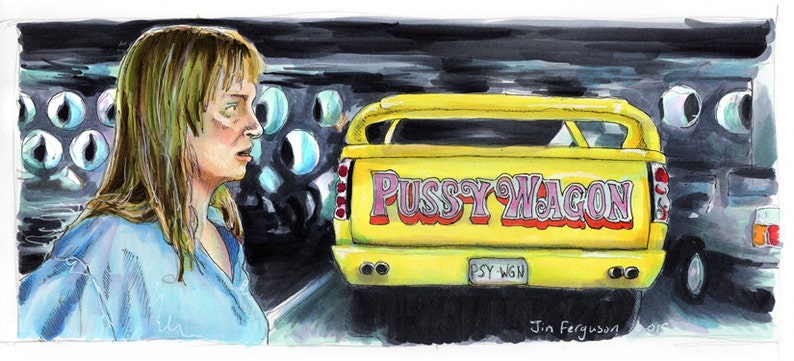 Kill Bill Pussy Wagon Poster Print By Jim Ferguson image 2