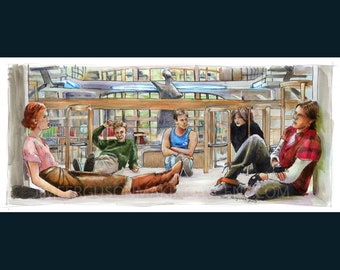El Club de los Cinco - ¿Qué haría yo por un millón de dólares? Póster impreso por Jim Ferguson