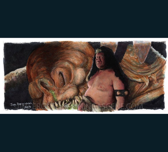 Star Wars- Return of the Jedi - Rancor Keeper Poster Print By Jim Ferguson