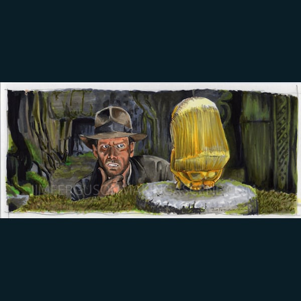 Indiana Jones - Idol Poster Print By Jim Ferguson